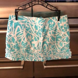 Lilly Pulitzer Dragonfly Tropical Skort light blue and white size 4